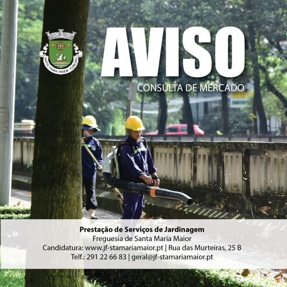 Aviso - Servi&ccedil;os de Jardinagem