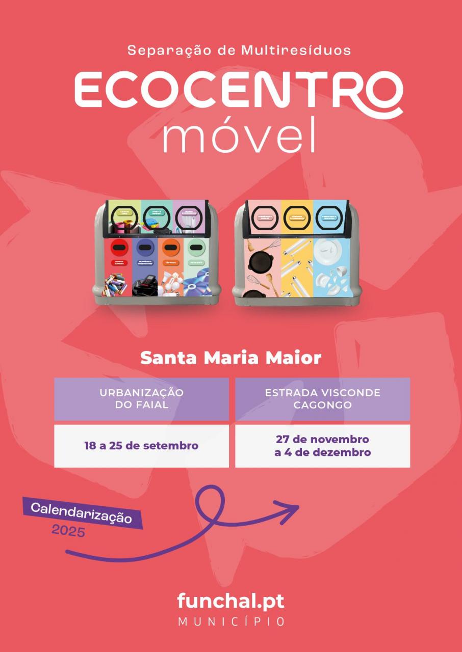 Ecocentro móvel - separação de multiresíduos